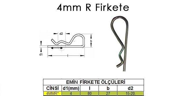 4 mm R Firkete