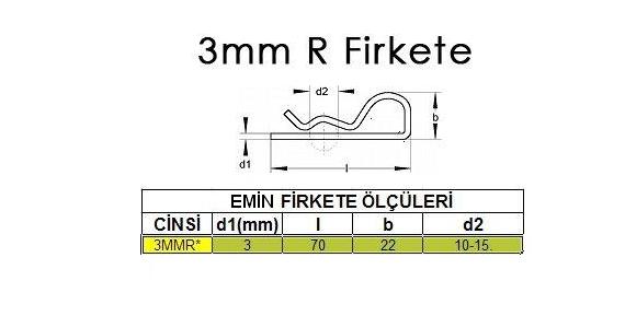 3mm R Firkete